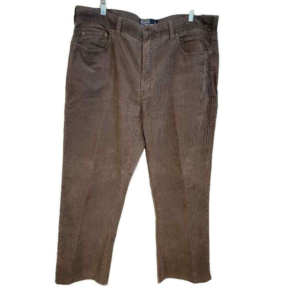 Polo Ralph Lauren Gray Corduroy Pants Sz 38/30 Men's Athleisure Preppy‎